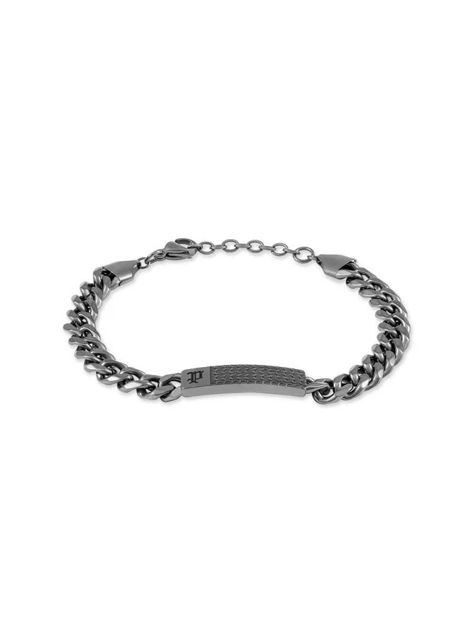 POLICE Chainmale Grey Frame Chain Bracelet for Men 220mm